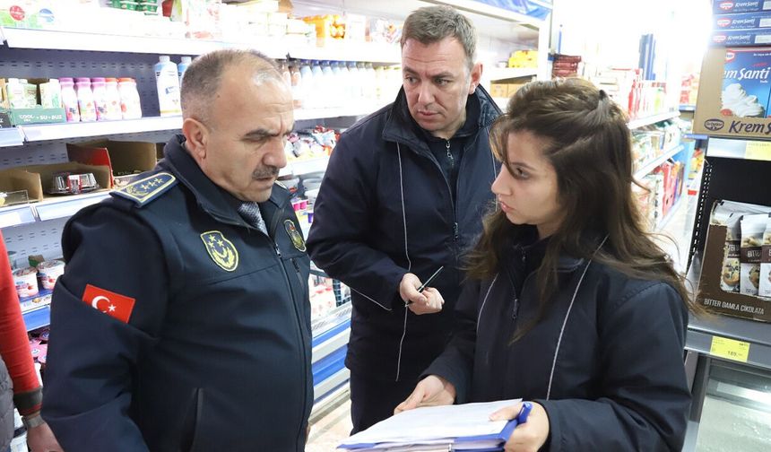 Erzincan'da 80 Markete Zabıta Denetimi