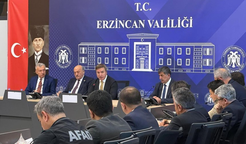 Erzincan'da İl Koordinasyon Kurulu Toplantısı Yapıldı