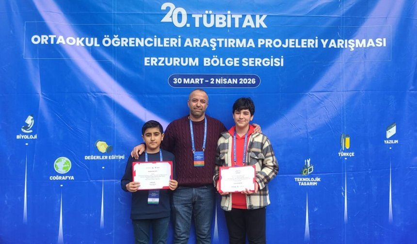 TÜBİTAK Yarışmasında Erzincan İmzası