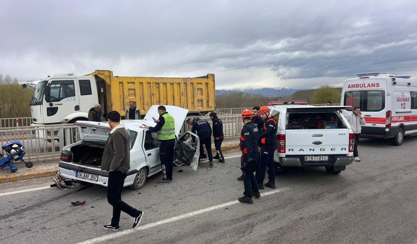 Çağlayan Yolunda Kaza; 2 yaralı