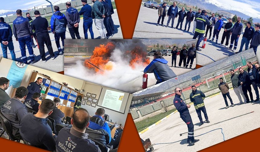 Enerya Çalışanlarına Uygulamalı Yangın Eğitimi Verildi