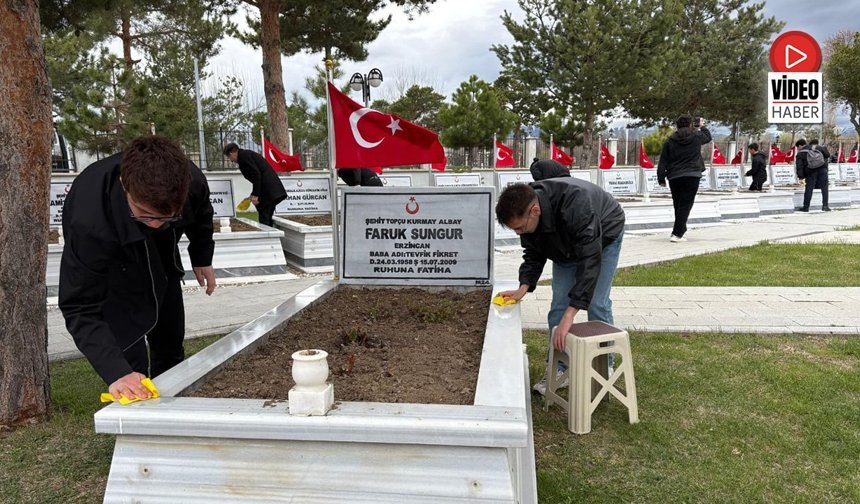 Garnizon Şehitliği’nde Vefa Mesaisi