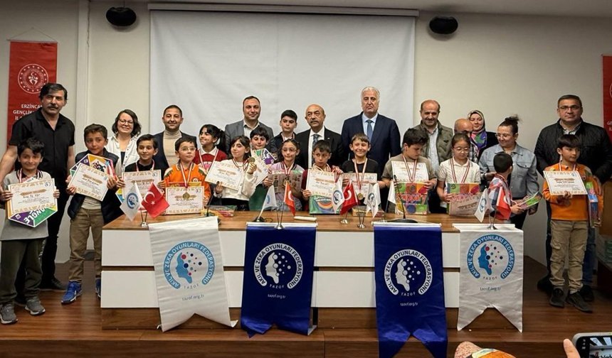Erzincan’da Akıl ve Zekâ Oyunları Turnuvası Tamamlandı