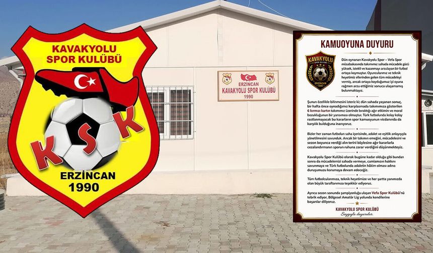 Kavakyolu Spor’dan Kamuoyuna Açıklaması