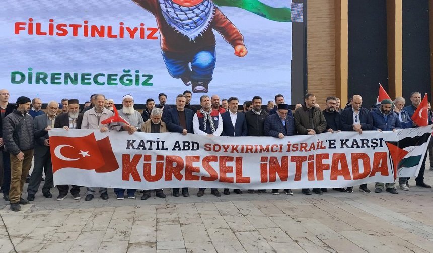 Erzincan’da Sumud Filosu’na Saldırı Protesto Edildi