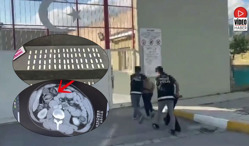 Midelerinde 100 Kapsül Metamfetaminle Yakalandılar