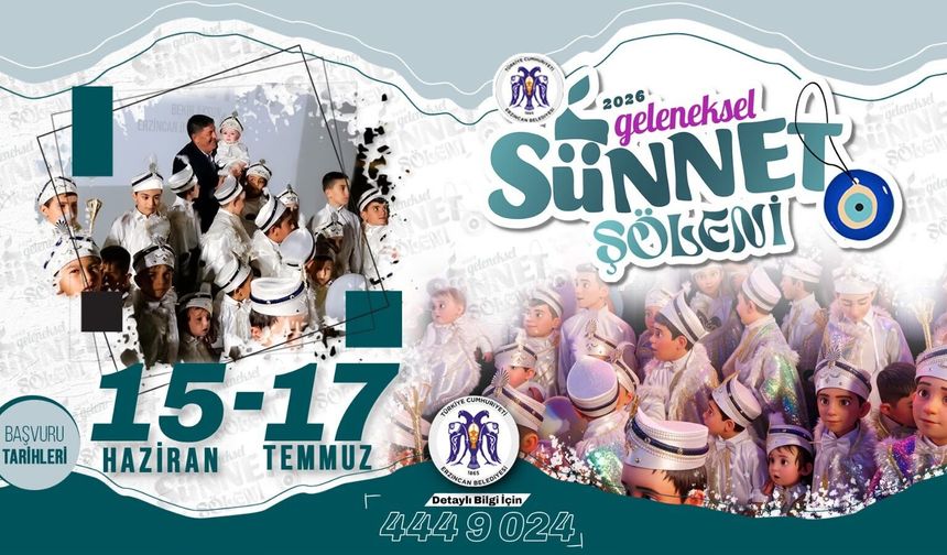 Erzincan’da Geleneksel Sünnet Şöleni İçin Geri Sayım Başladı