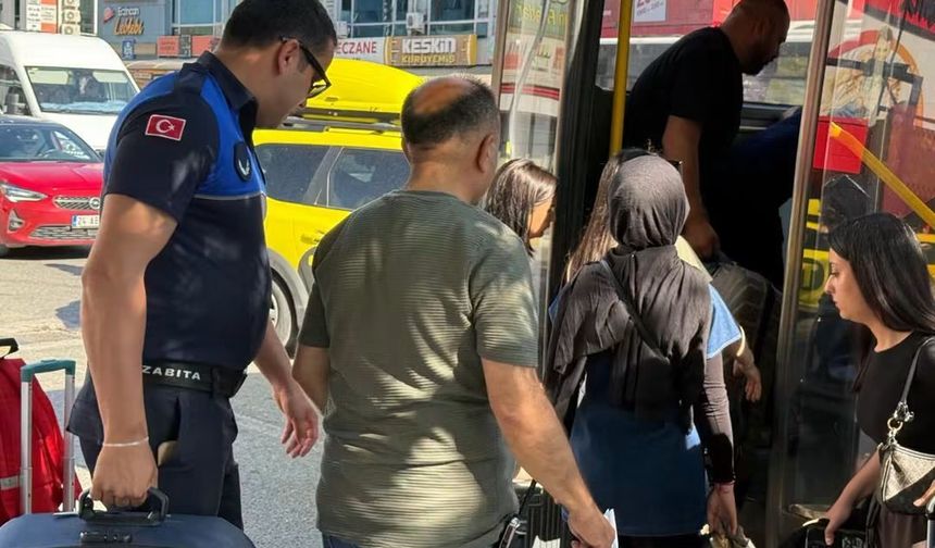 YKS’de Zabıta Ekiplerinden Öğrencilere Destek