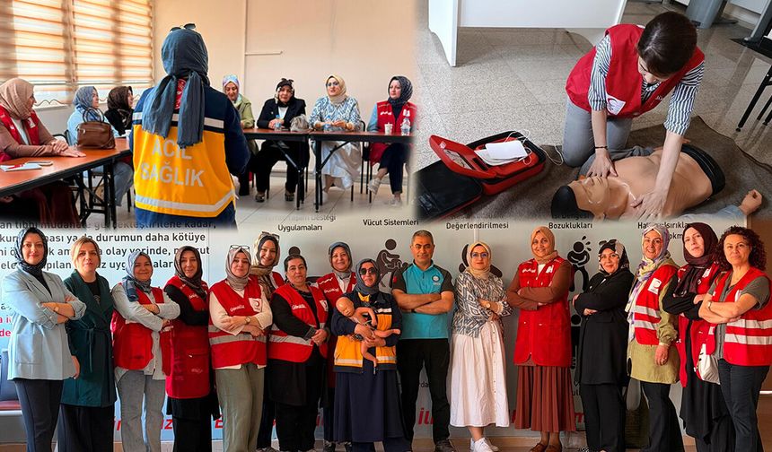 Kızılay Ekiplerine Temel İlk Yardım Eğitimi Verildi