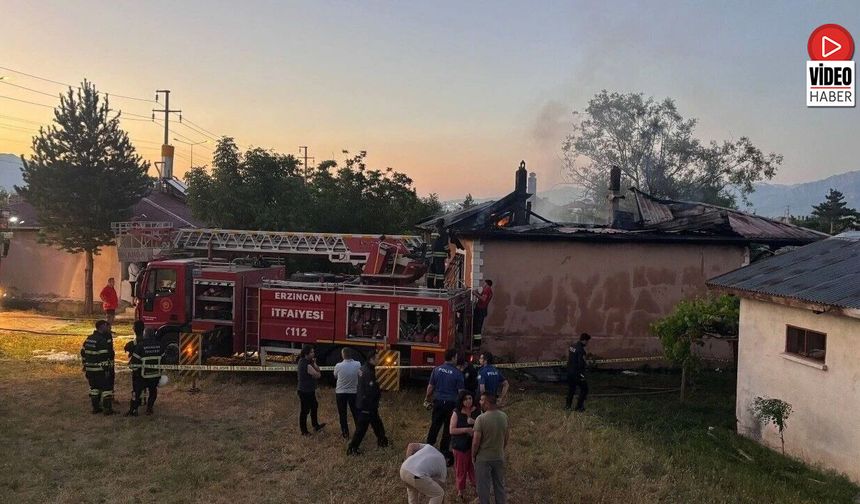 Erzincan'da Yangın Can Aldı