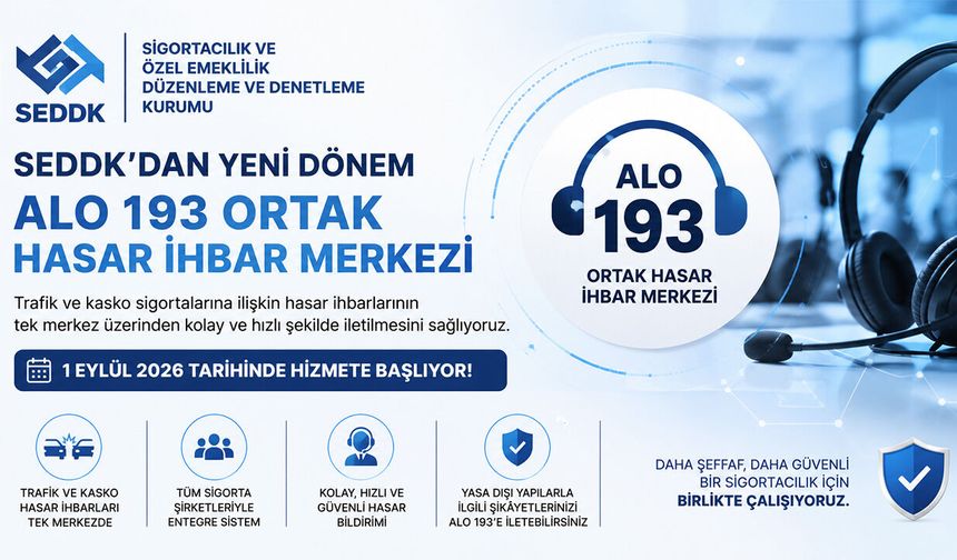 Alo 193, 1 Eylül'de Hizmete Giriyor