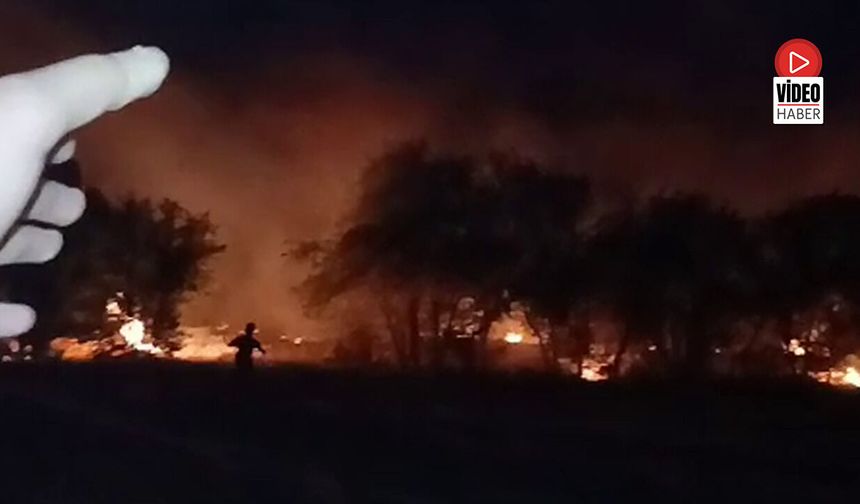 Erzincan'da Yangın Anında Çocukların Yaşadığı Heyecan Kamerada