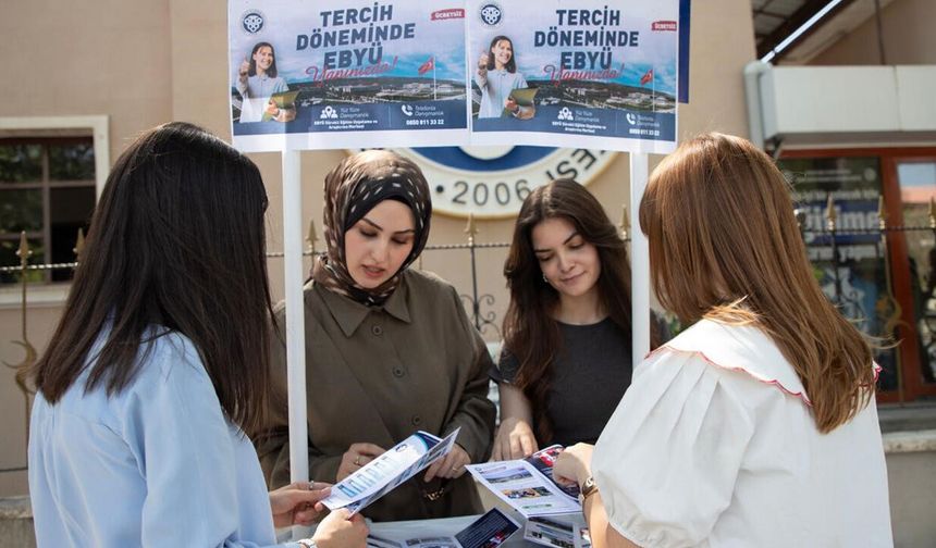 EBYÜ’den Tercih Döneminde Aday Öğrencilere Danışmanlık Desteği