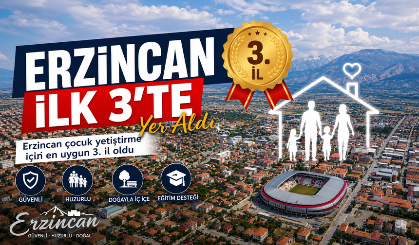 Erzincan İlk 3'te Yer Aldı