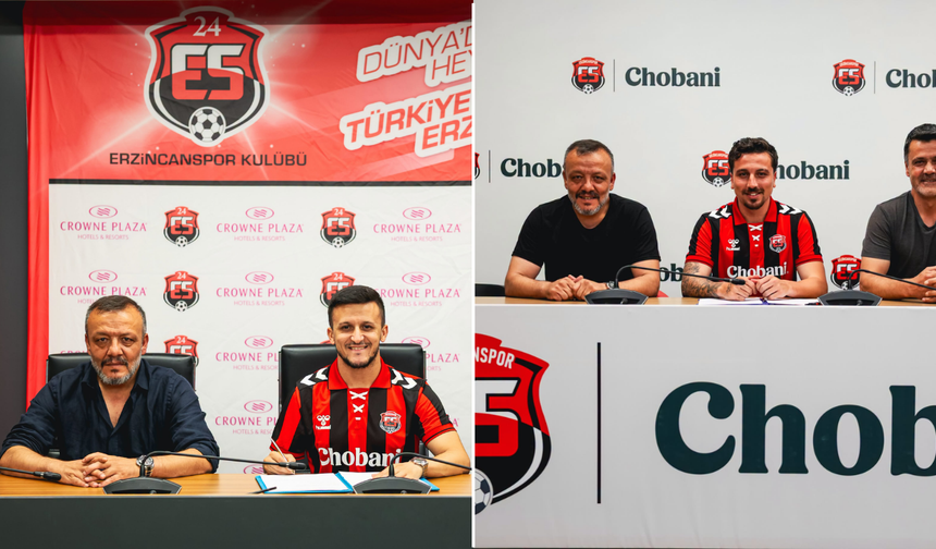 Erzincanspor'dan Çifte İmza