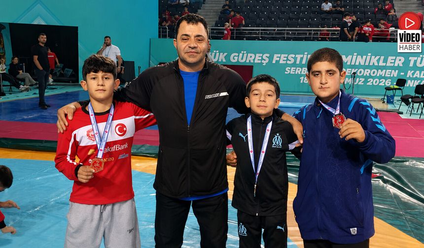 Grekoromen Güreşte Erzincan'a Madalya Sevinci