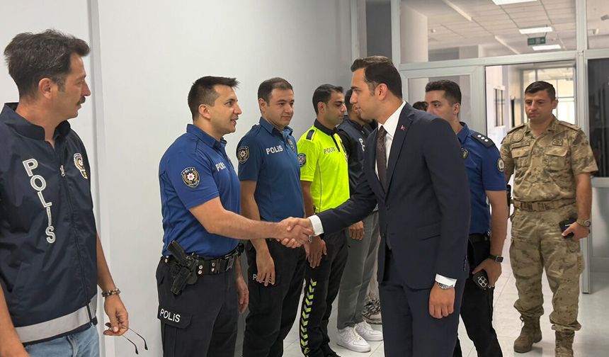 Kaymakam Demirci Emniyet Teşkilatını Ziyaret Etti