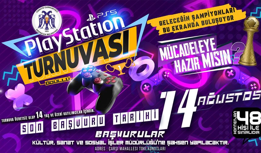 Erzincan Belediyesi'nden Ödüllü PlayStation 5 Turnuvası