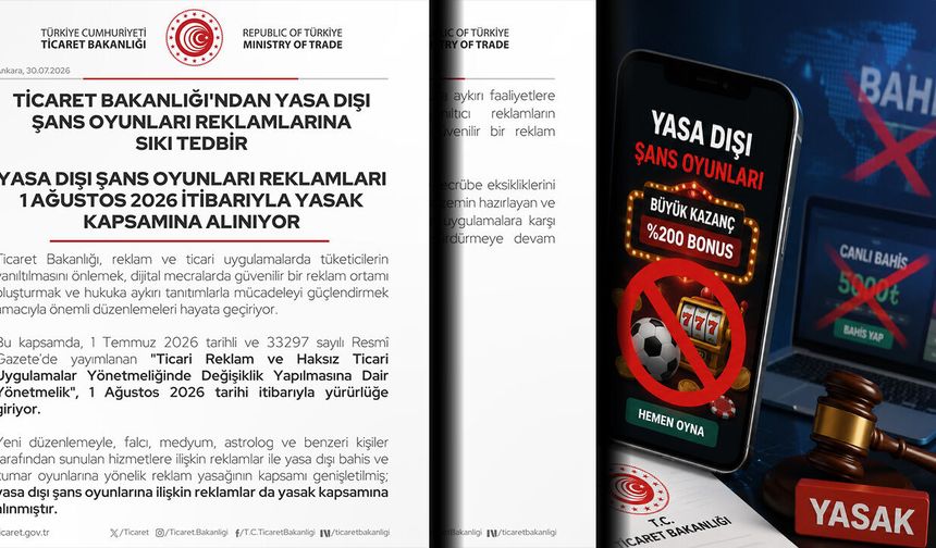 Yasa Dışı Şans Oyunları Reklamlarına Geçit Yok