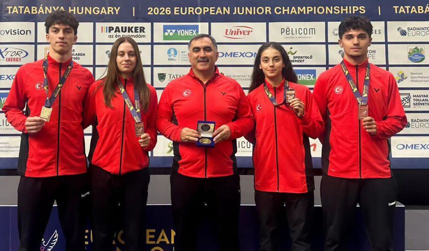 Badminton’da Avrupa 3. Sü Oldular