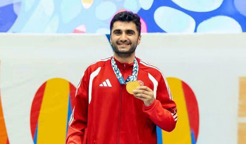 Milli Sporcu Emre Sönmez'den İkinci Altın