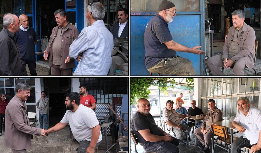 Başkan Aksun Esnafları Dinliyor