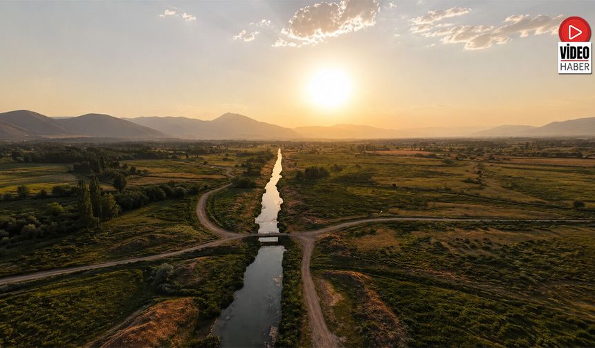 Yazın En Sıcak Günlerinde Erzincan'da Günbatımı