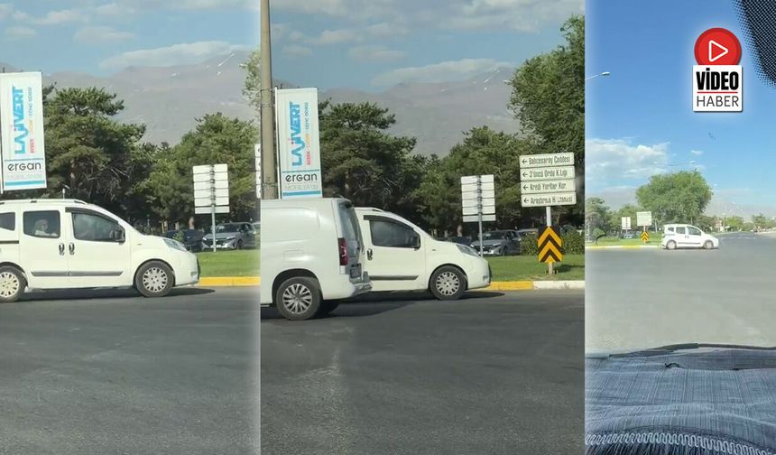 Kadın Sürücü Trafiği Alt Üst Etti