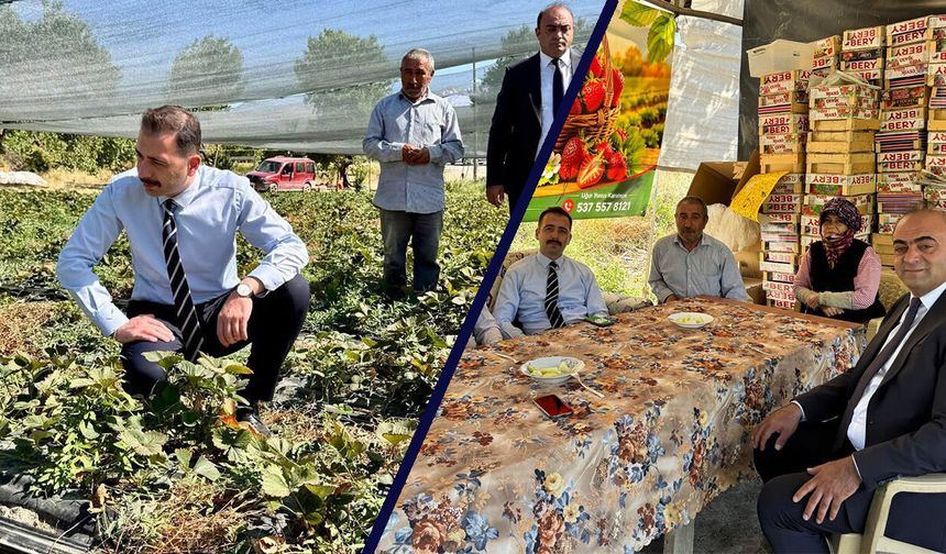 Kaymakam Hökelekli Tarımsal Üretimi Sahada Takip Etti