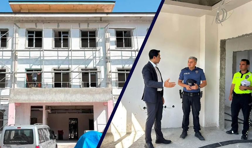 Kaymakam Tutay, Emniyet Binası İnşaatını İnceledi