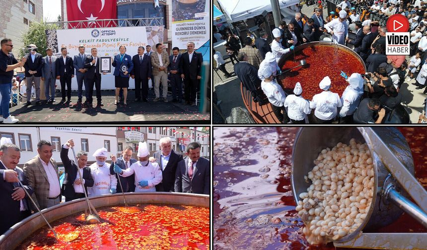 Kelkit’te Kuru Fasulyeyle Dünya Rekoru Kırıldı