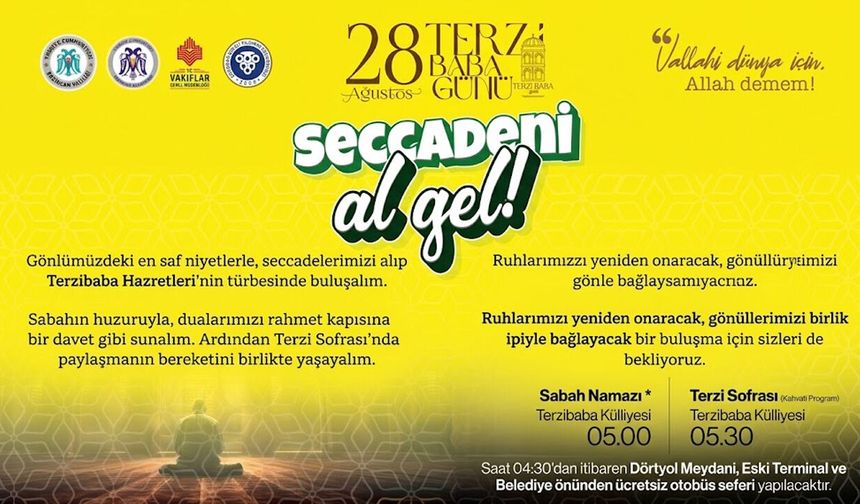 Erzincanlılar Terzi Baba Külliyesi’nde Buluşacak