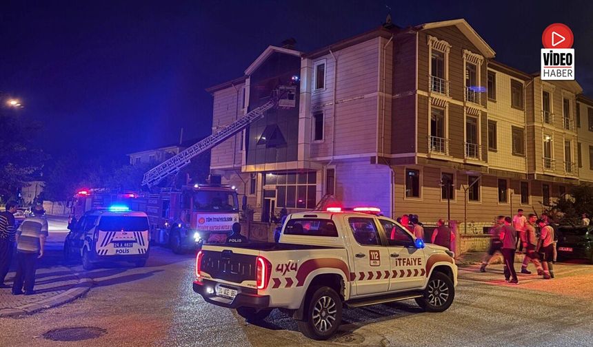 Erzincan'da Apartman Dairesinde Yangın Paniğe Neden Oldu