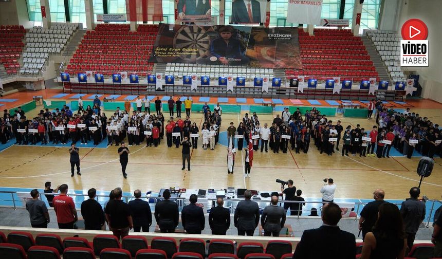 Erzincan’da Şehit Eren Bülbül Türkiye Dart Şampiyonası Heyecanı Başladı