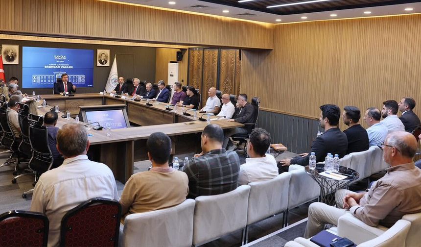 Erzincan'da Turizm ve Konaklama Sektörü Değerlendirildi