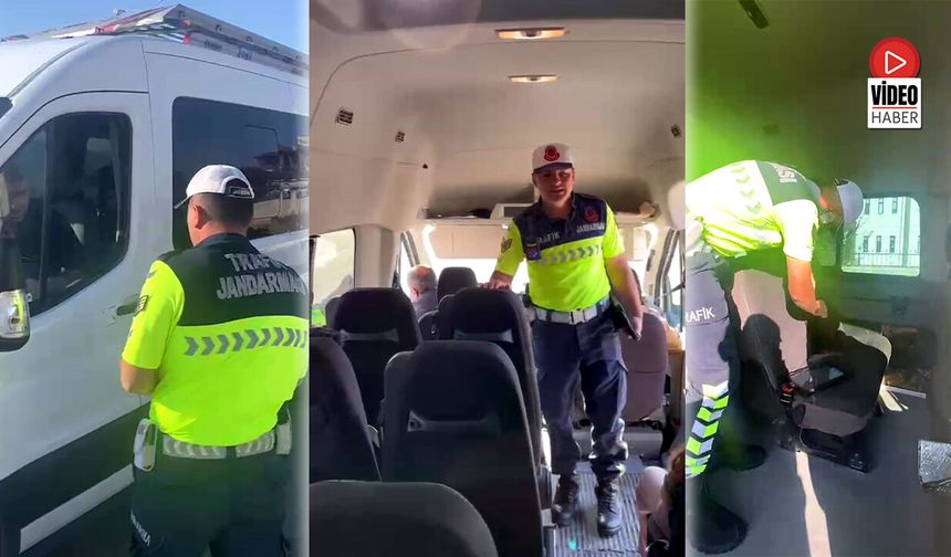 Jandarma Ekiplerinden Okul Servislerine Sıkı Denetim