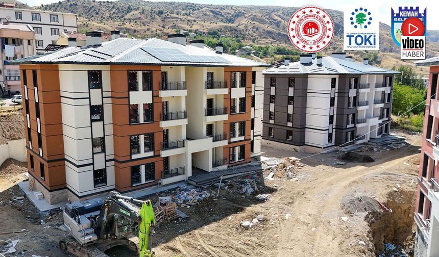 Kemah 2. Etap TOKİ’de Çalışmalar Son Aşamaya Geldi