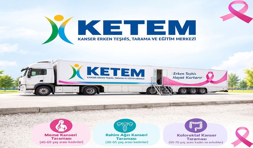 Mobil KETEM Tırı Erzincan'da Kanser Taraması Yapacak