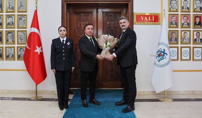 Vali Aydoğdu, Emniyet Müdürü Doköz’ü Kabul Etti