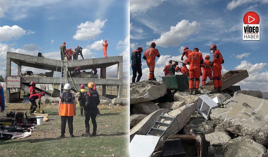 Erzincan’da 6.9 Şiddetinde Deprem Tatbikatı