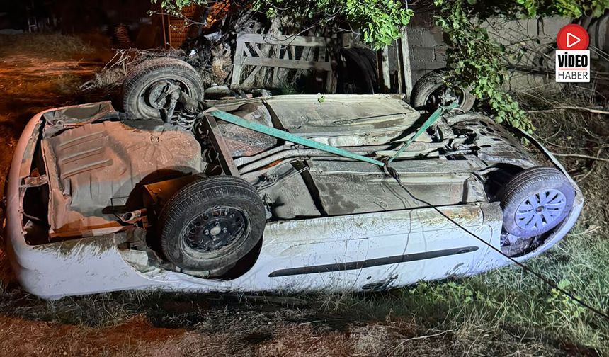 Erzincan'da Otomobilin Takla Attığı Kazada Karı-Koca Yaralandı