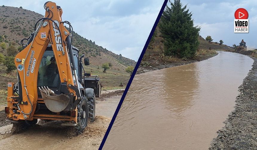 Çağlayan’da Yağışın Etkisiyle Sulama Kanalları Taştı