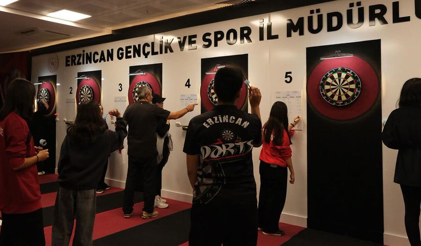 Erzincan'da Dart İl Birinciliği Müsabakaları Başladı
