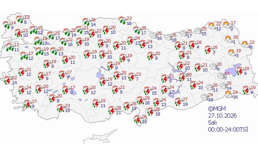 Salı Gecesine Dikkat: Yağış İhtimali Artıyor