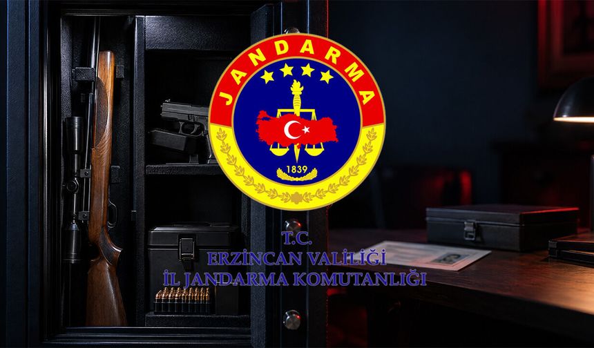 Erzincan Jandarmasından Ruhsatlı Silah Sahiplerine SMS'li Uyarı