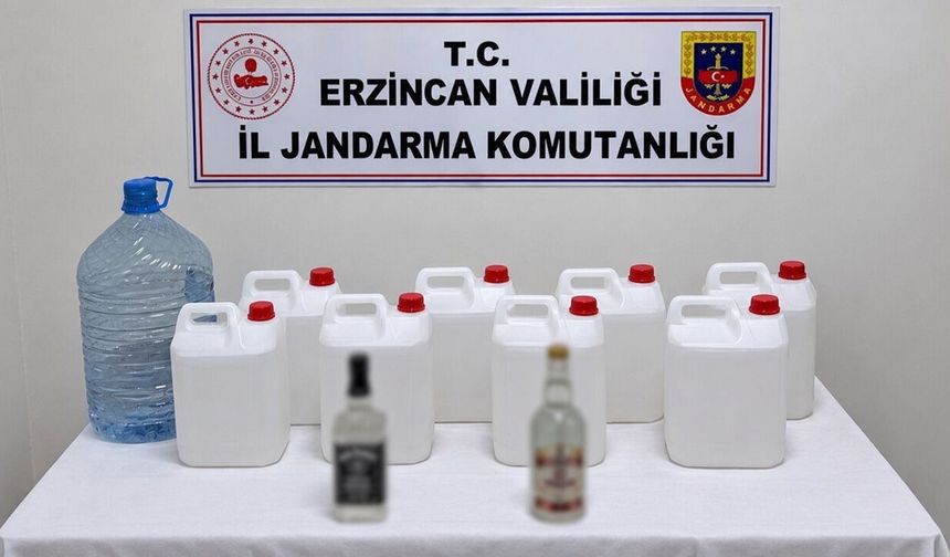 Erzincan’da Kaçak Alkollü İçki Operasyonu