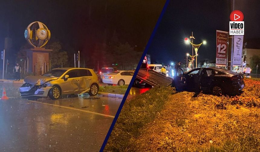 Erzincan'da Sağanak Yağış Sonrası Trafik Kazası: 3 Yaralı