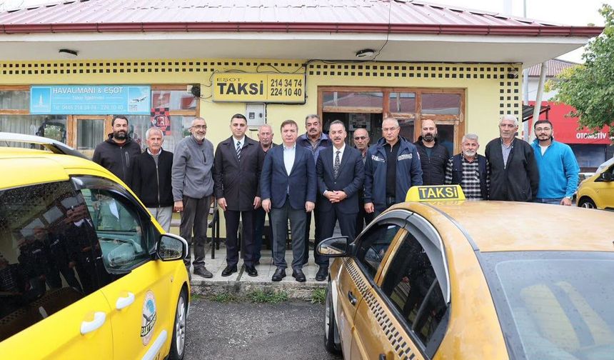 Vali Aydoğdu'dan Taksici Esnafına Ziyaret