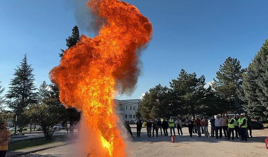 TEİAŞ Personeline Yangın Eğitimi Verildi