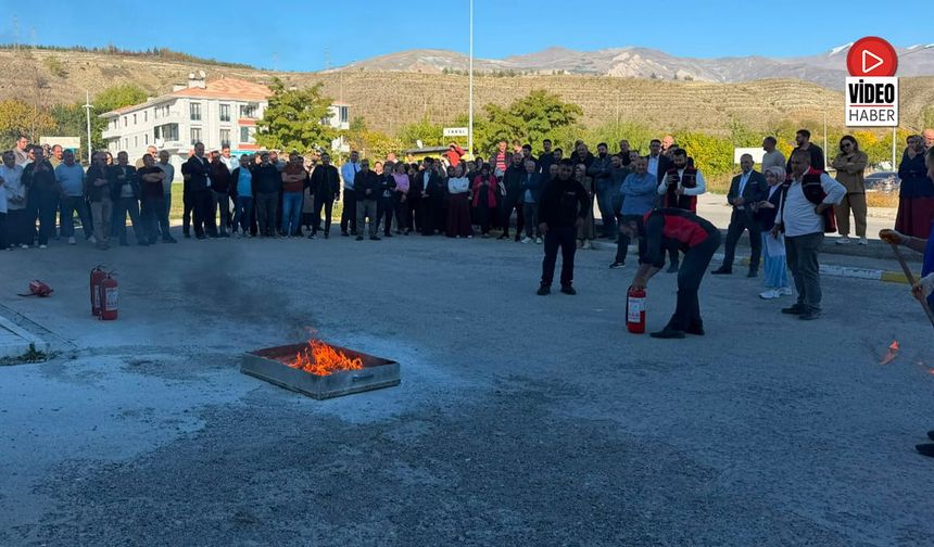 Yangın Anında Doğru Müdahale İçin Tatbikat Yapıldı